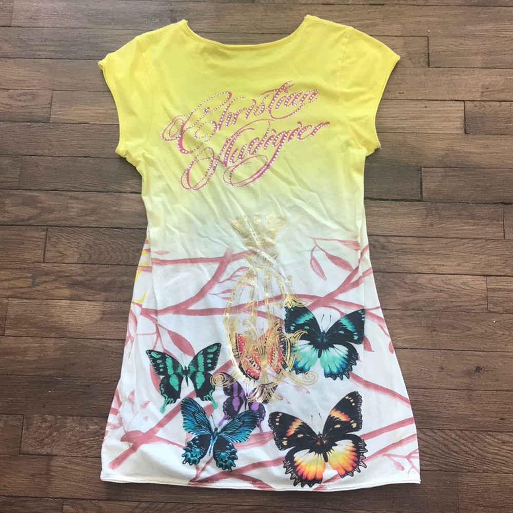 🦋 Christian Audigier Butterfly T shirt 🦋 - Picture 2 of 2